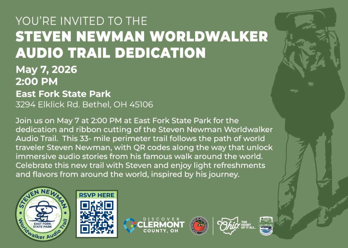 Clermont County to Dedicate Steven Newman World Walker Audio Trail