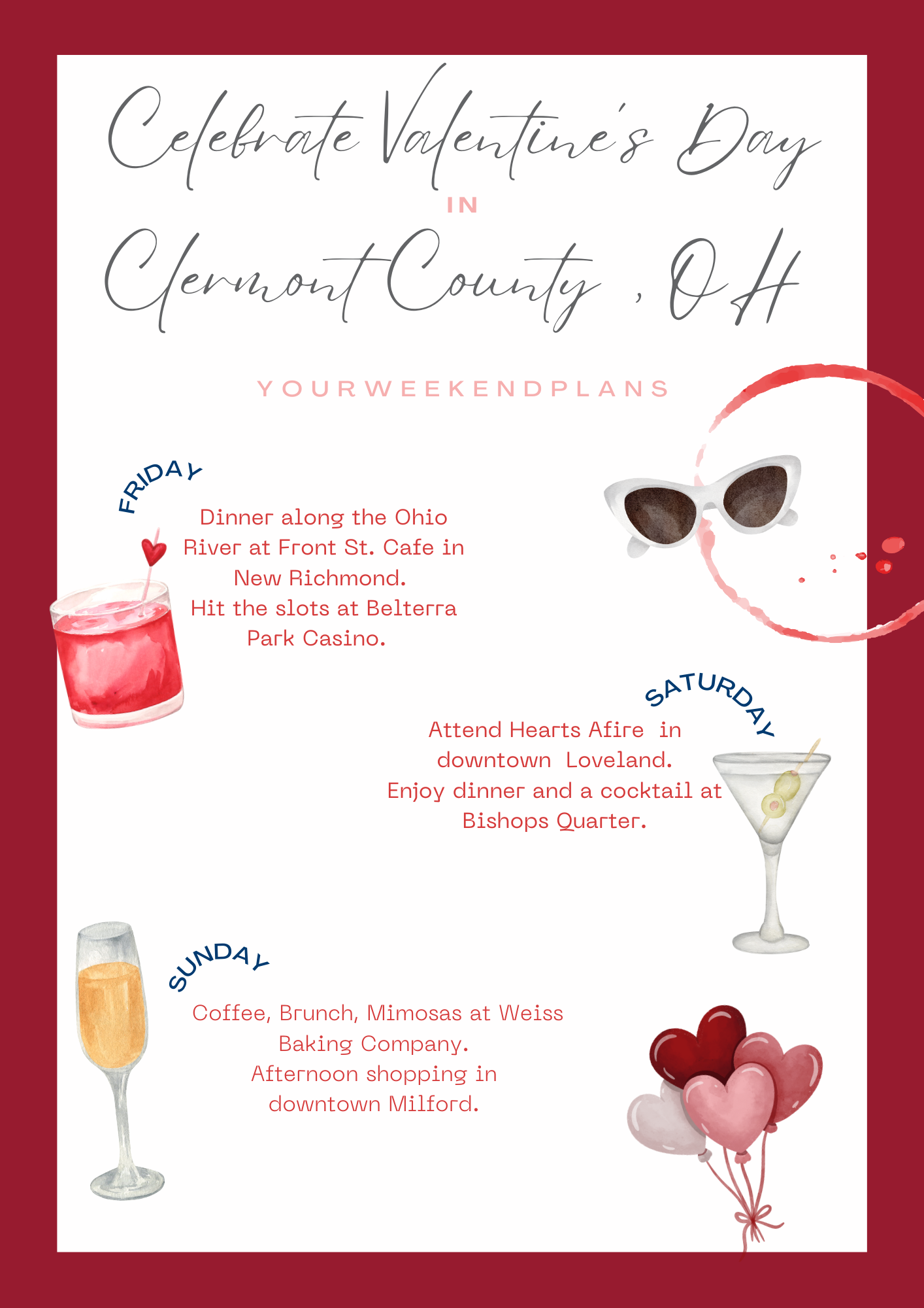 Celebrate Valentine's Day in Clermont County